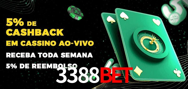Promoções do cassino ao Vivo 3388bet